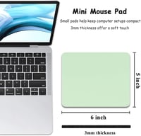 Dapesuom Kompakt Egérpad 15x13cm Csúszásmentes Gumialap Vízálló Zöld 2