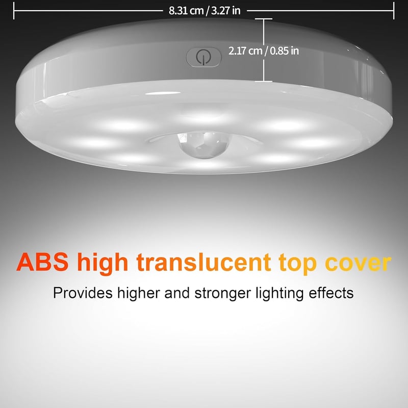 daphomeu 6db Mozgásérzékelős LED Éjszakai Lámpa USB Töltős Szekrény Lépcsőhöz