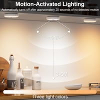 daphomeu 6db Mozgásérzékelős LED Éjszakai Lámpa USB Töltős Szekrény Lépcsőhöz 5