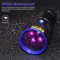 DARKBEAM 365nm UV lámpa 50W újratölthető fekete fény vizelet detektor 6