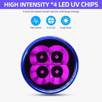 DARKBEAM 365nm UV lámpa 50W újratölthető fekete fény vizelet detektor 2
