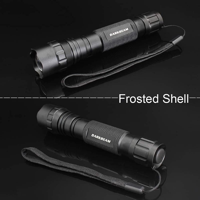 DARKBEAM 501BS Taktikai Piros LED Zoomolható Töltőhető USB Lámpa Halászat Vadászat