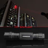 DARKBEAM 501BS Taktikai Piros LED Zoomolható Töltőhető USB Lámpa Halászat Vadászat 5