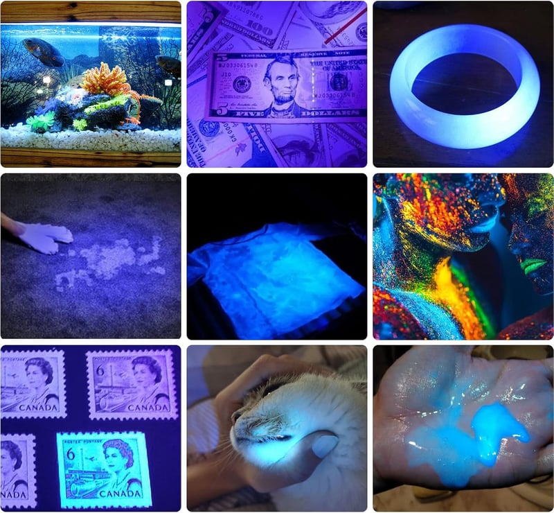DARKBEAM UV Lámpa 365nm 395nm Ultraibolya LED Hordozható Detektáláshoz Kutyavizelés Banknóta Ellenőrzéshez