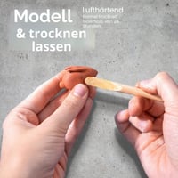 DAS terakotová modelovacia hlina 500 g, na vzduchu schnúca modelovacia hmota, farba terakota 3