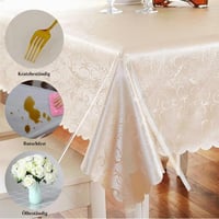 DASIAUTOEM Priehľadný PVC obrus 140x240 cm vodeodolná, umývateľná a mastnote odolná ochranná fólia na stôl 6