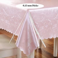 DASIAUTOEM Priehľadný PVC obrus 140x240 cm vodeodolná, umývateľná a mastnote odolná ochranná fólia na stôl 4