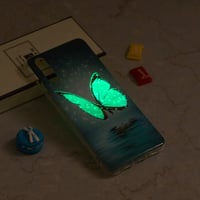 DasKAn iPhone X/XS (5,8") fluoreskujúci silikónový kryt – ultra tenké nárazuvzdorné TPU puzdro s farebným graffiti vzorom svietiacim v tme, #2 2