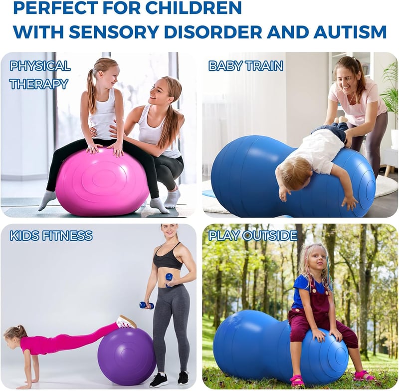 DASKING Yoga labda 90x45 cm, gimnasztikai és pilates labda