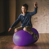 DASKING Yoga labda 90x45 cm, gimnasztikai és pilates labda 6