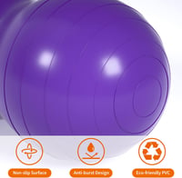 DASKING Yoga labda 90x45 cm, gimnasztikai és pilates labda 3