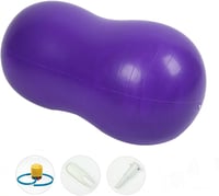 DASKING Mogyoró Alakú Jóga Labda 90x45cm - Fitness, Pilates és Gimnasztikai Ülőlabda Gyerekeknek, Lila PVC Anyagból, 150kg Teherbírással 8