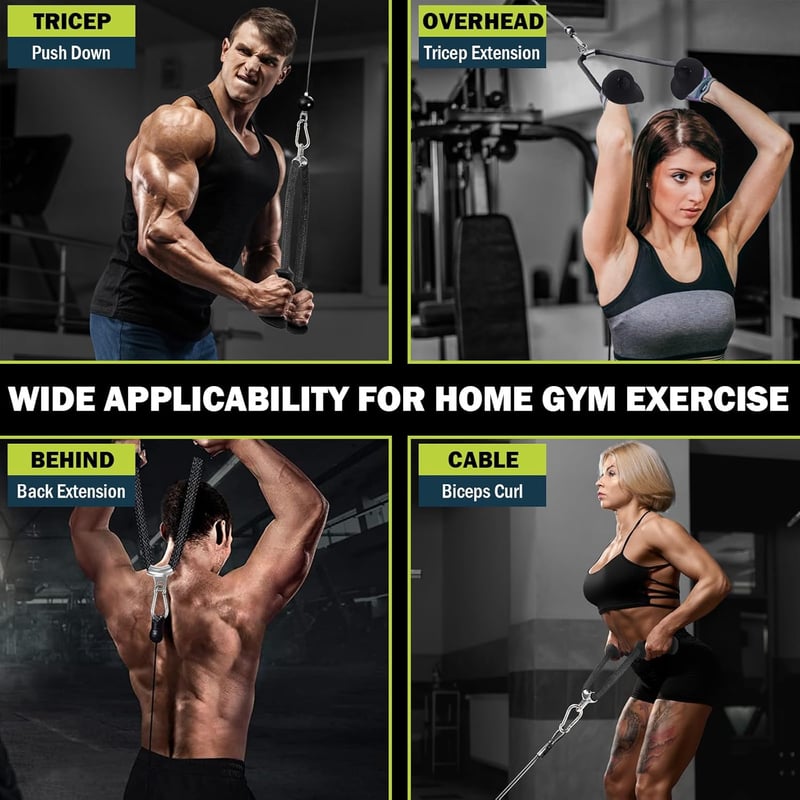 DASKING Tricep Kötél Edzéshez - Ergonomikus Nem Csúszó Fitness Kiegészítő
