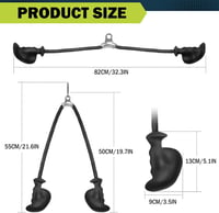 DASKING Tricep Kötél Edzéshez - Ergonomikus Nem Csúszó Fitness Kiegészítő 6