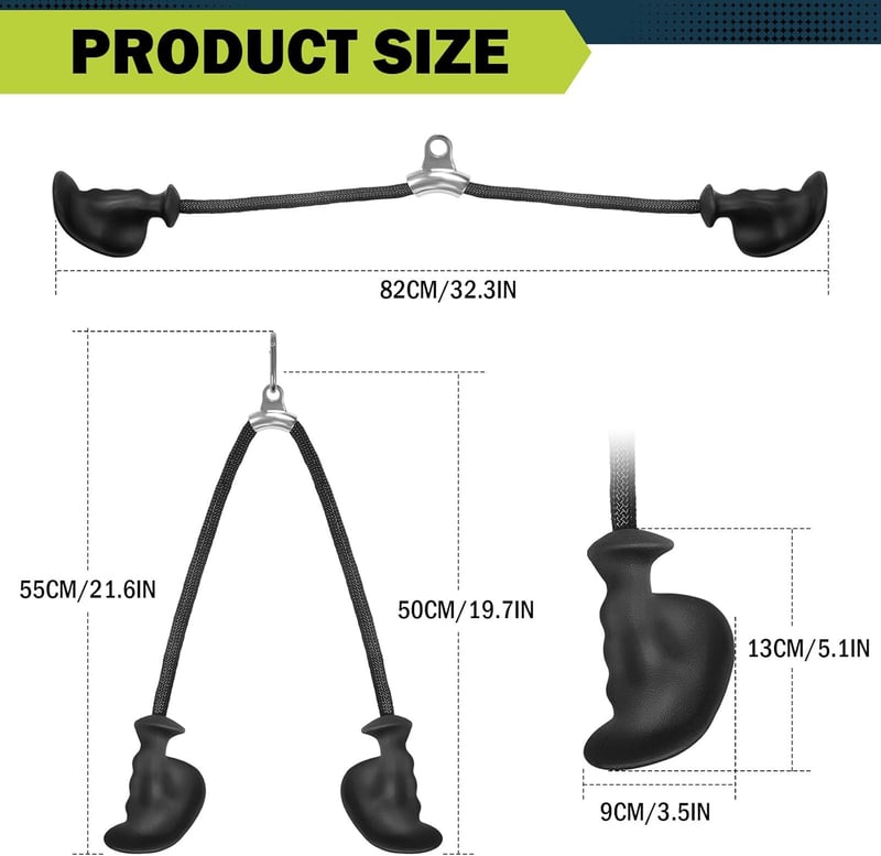 DASKING Tricep Kötél Edzéshez - Ergonomikus Nem Csúszó Fitness Kiegészítő