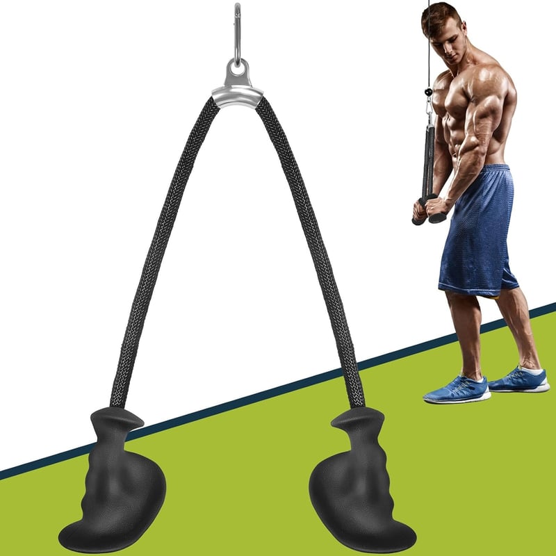 DASKING Tricep Kötél Edzéshez - Ergonomikus Nem Csúszó Fitness Kiegészítő