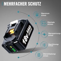 Náhradný akumulátor DASNITE 5.0Ah pre Makita 18V a nabíjačku DC18RC - Kompatibilný s modelmi BL1860B, BL1850B, BL1830, BL1840, BL1820 8