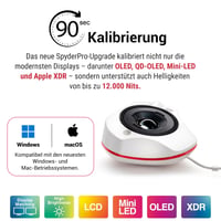 Calibrator de monitor Datacolor SpyderPro – Pentru editare foto și video, suport de 12000 niți, funcție 3D LUT, integrare cu fotometru, pentru începători și profesioniști 4