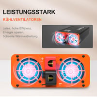 DATOUBOSS 2000W/4000W Inverter 24V-230V tiszta szinuszhullám USB Type-C LCD kijelzővel 6