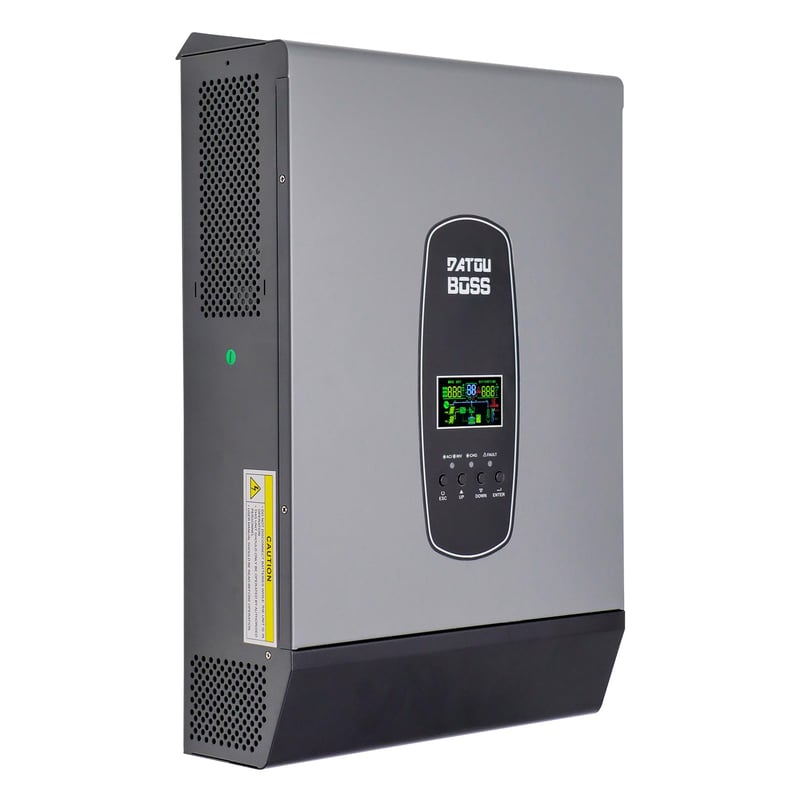 DATOUBOSS 6200W 48V Hibridni Inverter - Čisti Sinus Solarni Pretvarač s 220V/230V AC Izlazom, 120A MPPT Solarni Regulator, Baterija