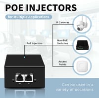 Davuaz PoE Injector 90W Gigabit adapter IP kamerához és VoIP telefonhoz 6
