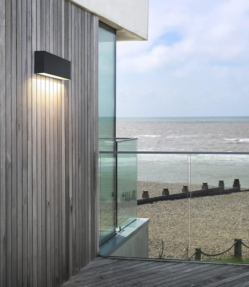 DAWALIGHT 2 darabos 6W LED kültéri fali lámpa, IP65 vízálló, meleg fehér 3000K