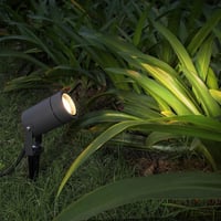 DAWALIGHT kertilámpa GU10 5W meleg fehér IP65 vízálló kerti lámpa alumínium szürke 2