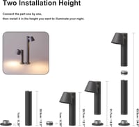 DAWALIGHT GU10 LED kerti lámpa 5W 3000K IP44 vízálló talajlámpa antracit 4