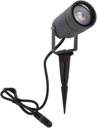 DAWALIGHT kertilámpa GU10 5W meleg fehér IP65 vízálló kerti lámpa alumínium szürke 1