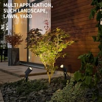DAWALIGHT kertilámpa GU10 5W meleg fehér IP65 vízálló kerti lámpa alumínium szürke 7