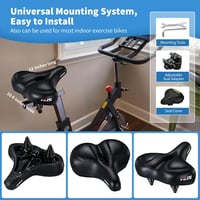 DAWAY C50 Extra széles kerékpár nyereg memóriahabos párnázással férfiaknak és nőknek 5