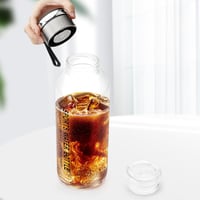 DAWRIS 1,5 literes üveg vizes palack szűrővel és védőhuzattal 6