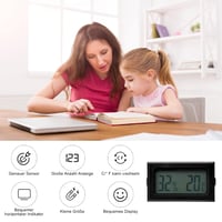 DAWRIS 5 db Mini Digitális Hőmérő Páratartalom Mérő LCD Kijelzővel 3