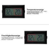DAWRIS 5 db Mini Digitális Hőmérő Páratartalom Mérő LCD Kijelzővel 6