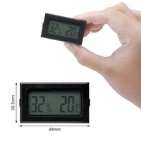 DAWRIS 5 db Mini Digitális Hőmérő Páratartalom Mérő LCD Kijelzővel 4