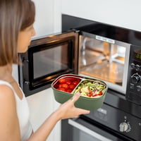 DAWRIS Rozsdamentes Bento Box 2 Rekeszes Gyerek Ebéddoboz Osztóval 4