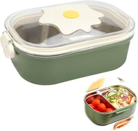 DAWRIS Rozsdamentes Bento Box 2 Rekeszes Gyerek Ebéddoboz Osztóval 1