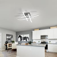 DAXGD 24W LED Mennyezeti Lámpa Hideg Fehér 6500K Hálószoba Konyha Fürdőszoba 4
