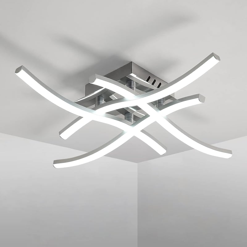 DAXGD 24W LED Mennyezeti Lámpa Hideg Fehér 6500K Hálószoba Konyha Fürdőszoba