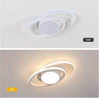 DAXGD Modern LED Mennyezeti Lámpa 39W Fehér Bolygó Dizájn Meleg Fehér 3000K 3