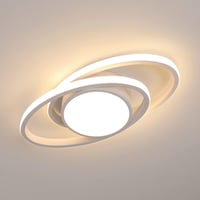DAXGD Modern LED Mennyezeti Lámpa 39W Fehér Bolygó Dizájn Meleg Fehér 3000K 1