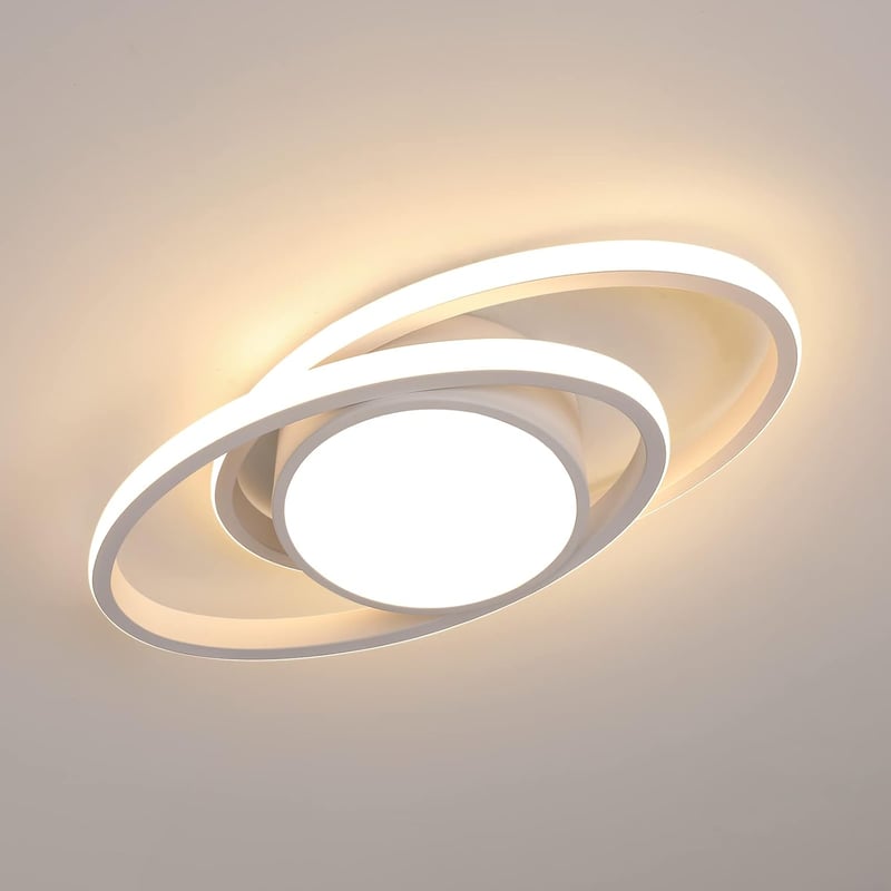 DAXGD Modern LED Mennyezeti Lámpa 39W Fehér Bolygó Dizájn Meleg Fehér 3000K