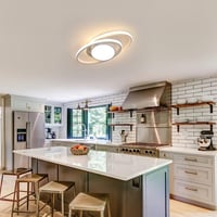 DAXGD Modern LED Mennyezeti Lámpa 39W Fehér Bolygó Dizájn Meleg Fehér 3000K 5