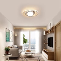 DAXGD Modern LED Mennyezeti Lámpa 39W Fehér Bolygó Dizájn Meleg Fehér 3000K 4
