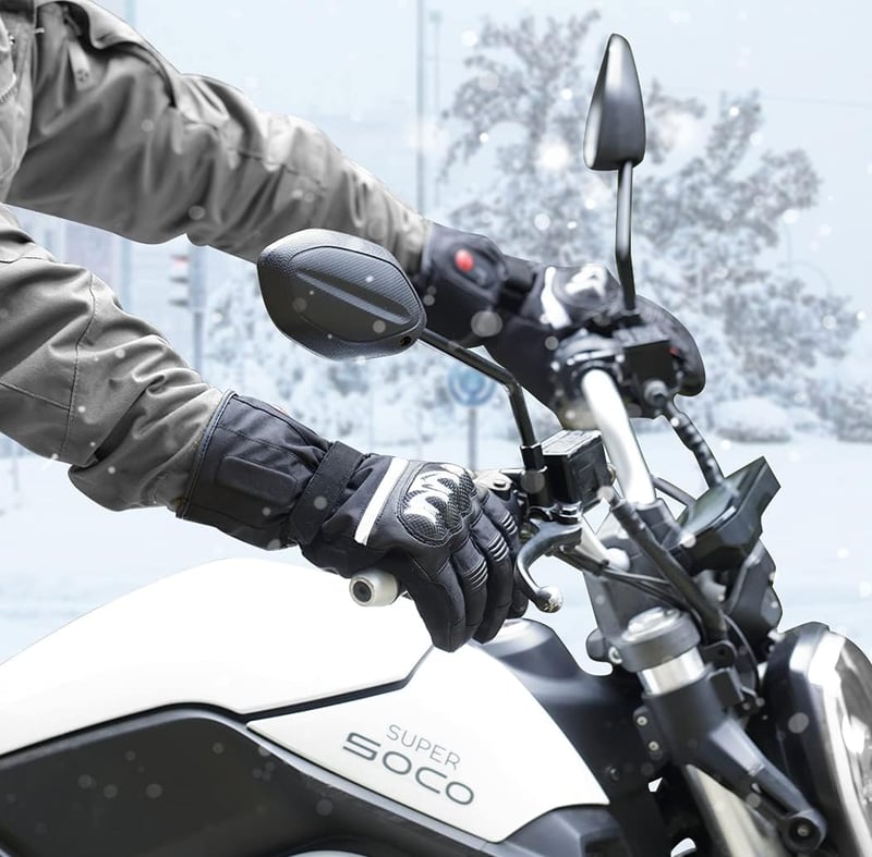 day wolf Fűtött Motoros Kesztyű Vízálló Szélálló Kerékpározáshoz