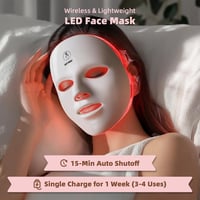Day Wolf LED arcmaszk 7 szín, vezeték nélküli fénymaszk, újratölthető bőrápolás 4