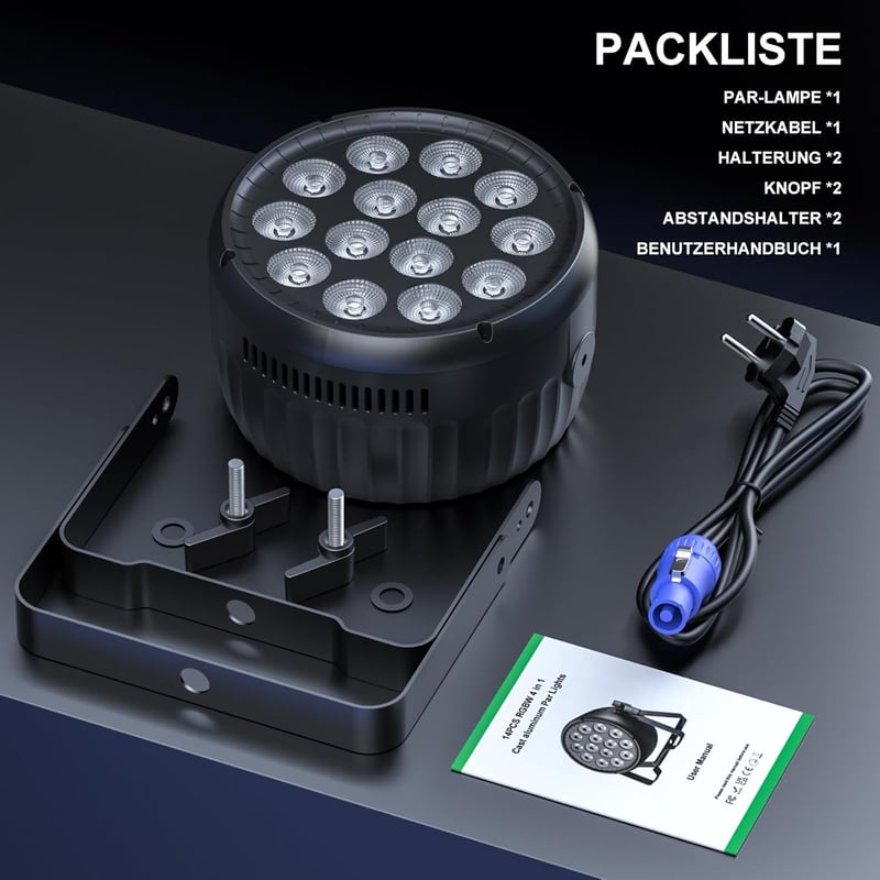DayFlicker LED Par Spotlight 210W RGBW Színváltó Lámpa DMX512 Vezérléssel