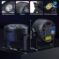 DayFlicker LED Par Spotlight 210W RGBW Színváltó Lámpa DMX512 Vezérléssel 5