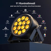 DayFlicker LED Par Spotlight 210W RGBW Színváltó Lámpa DMX512 Vezérléssel 4
