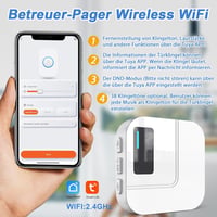 Daytech Vészjelző Gomb Időseknek - WiFi Tuya Smart SOS Rendszer Mobiltelefonra - Segélyhívó Betegeknek, Fogyatékkal Élőknek és Gyermekeknek 6